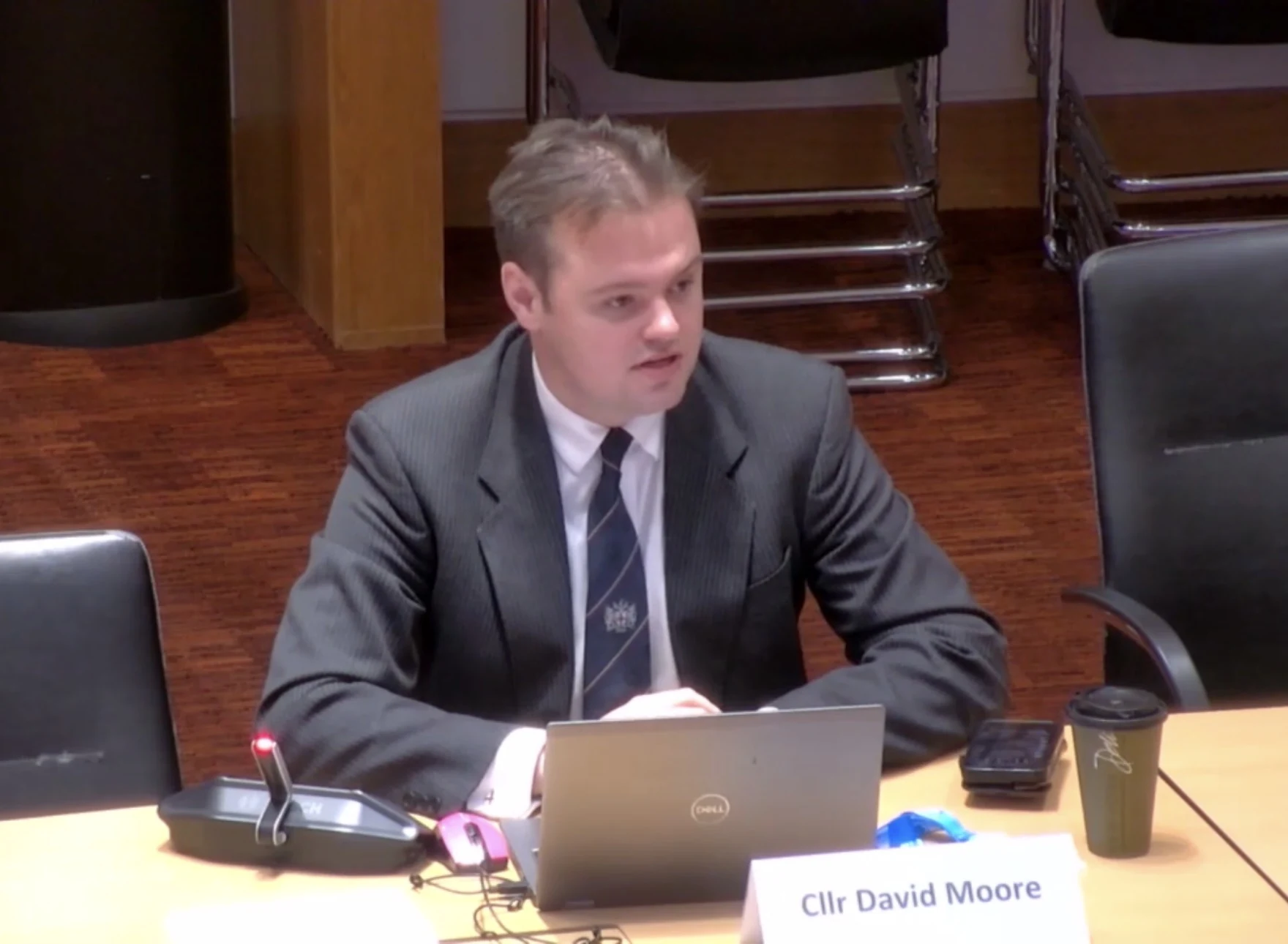 David Moore speaking at Buckinghamshire Council